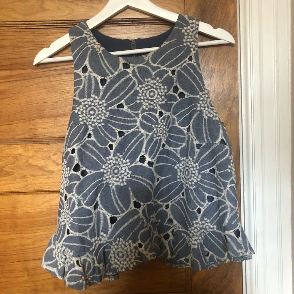Embroidered Peplum Blouse from Anthropologie
